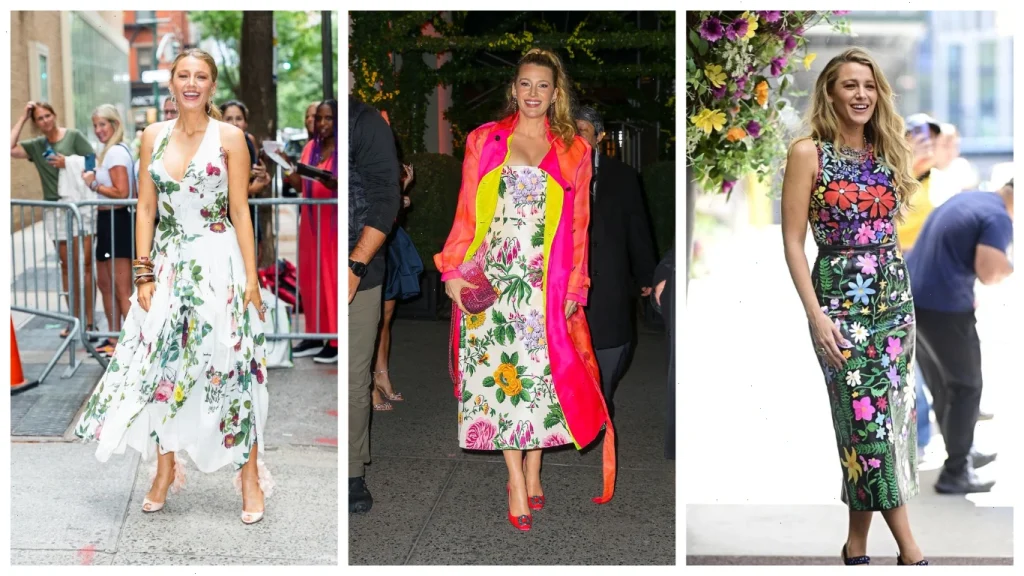 Романтичный стиль – Блейк Лайвли

Блейк известна любовью к ярким цветам и воздушным тканям. Её образы – идеальный вариант для свадьбы на природе или летнего торжества.